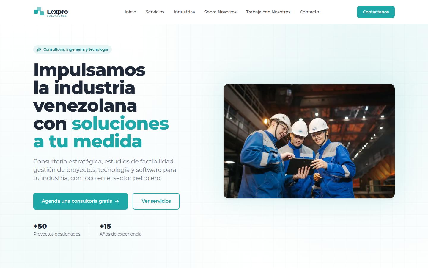 Lexpro Soluciones home page
